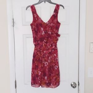 Express Pink Floral Dress Size 8 - With Pockets!